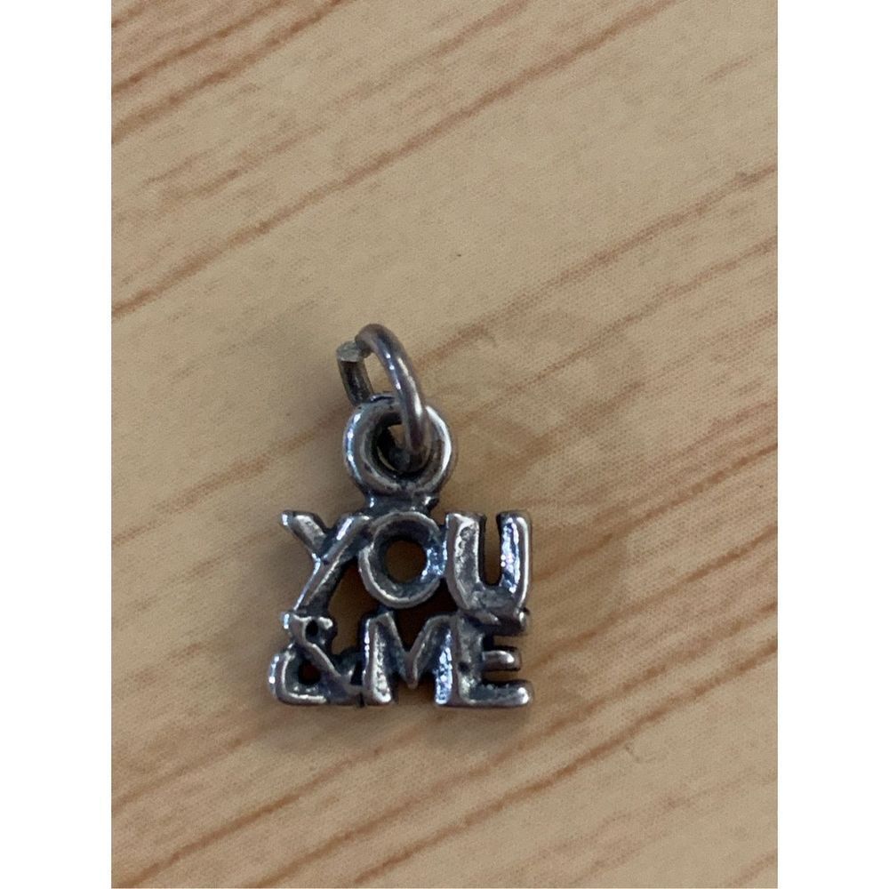 925 You & Me Sterling Silver Jewelry Charm